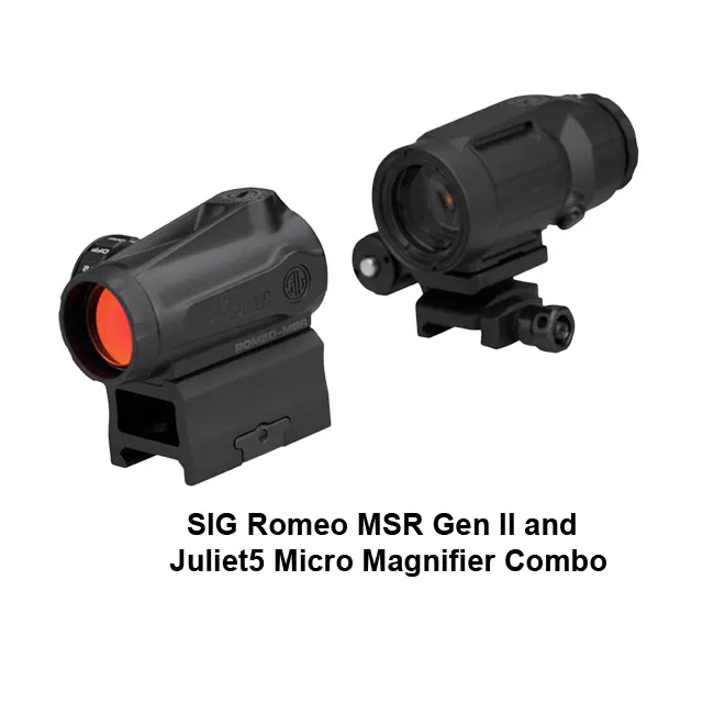 SIG Sauer Romeo MSR Gen II and Juliet5 Micro Magnifier Combo - Image 1