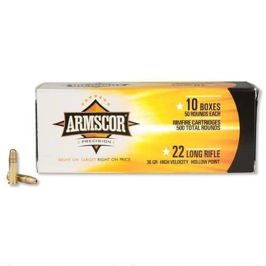 Armscor Ammo 22LR HVHP 36gr 5000 RD Case - Thumbnail 1