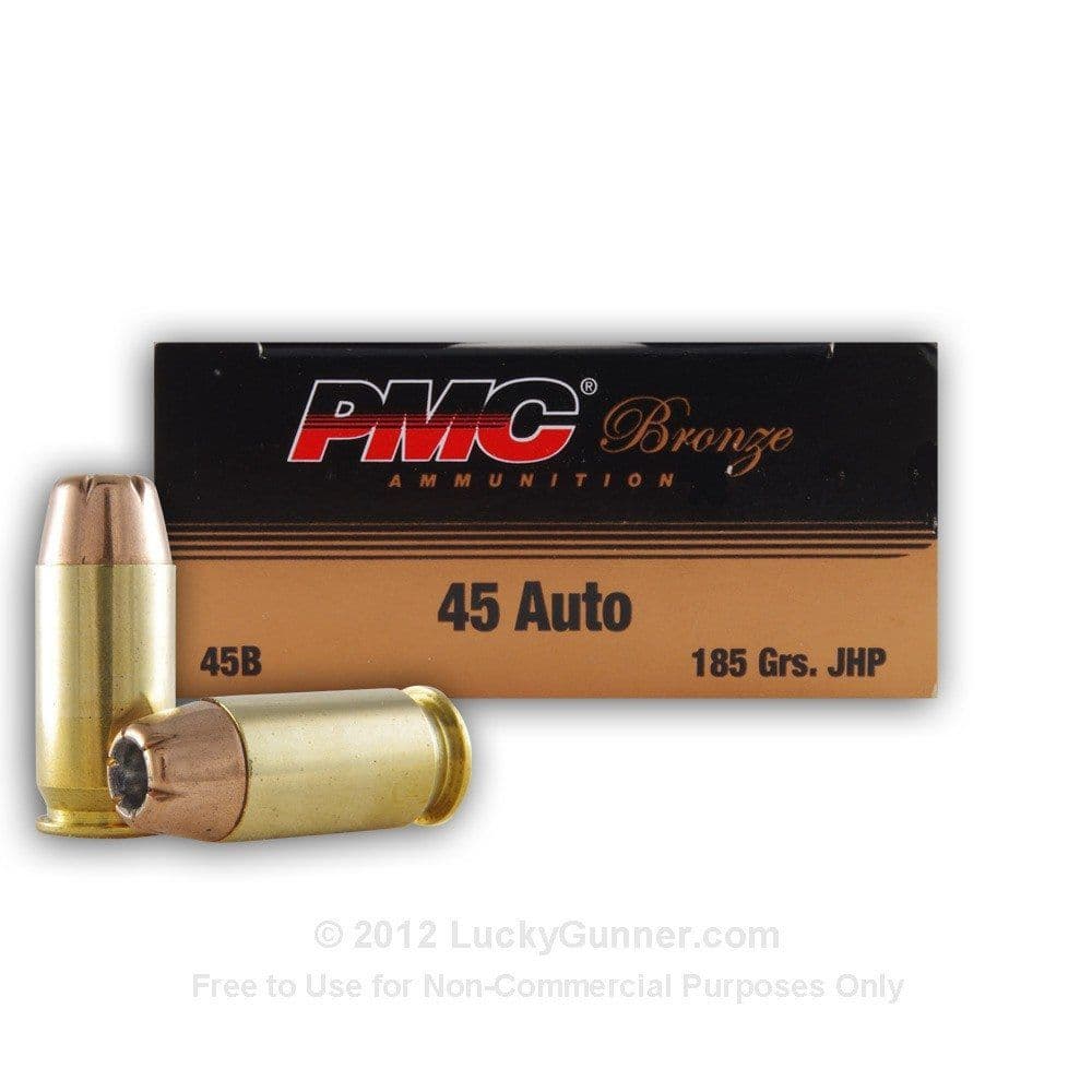PMC 500 Round Case 45 ACP 185 Grs JHP - Image 1