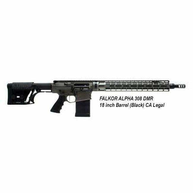 FALKOR ALPHA 308 DMR 18 inch Barrel (Black) CA Legal - Image 1