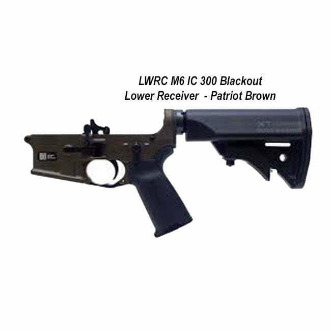 LWRC M6 IC 300 Blackout Lower Receiver Patriot Brown - Thumbnail 1