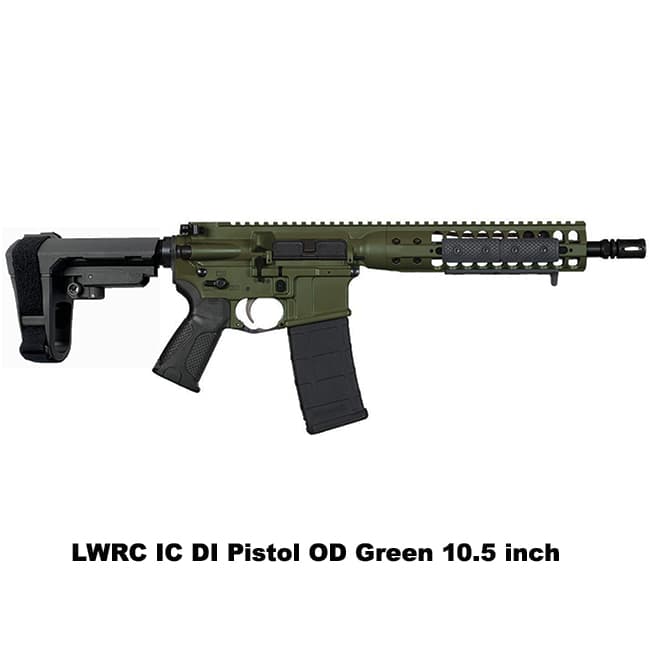 LWRC IC DI Pistol OD Green - Thumbnail 1
