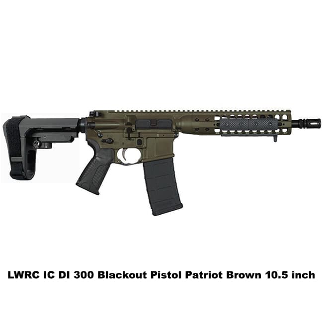 LWRC IC DI 300 Blackout Pistol Patriot Brown - Thumbnail 2
