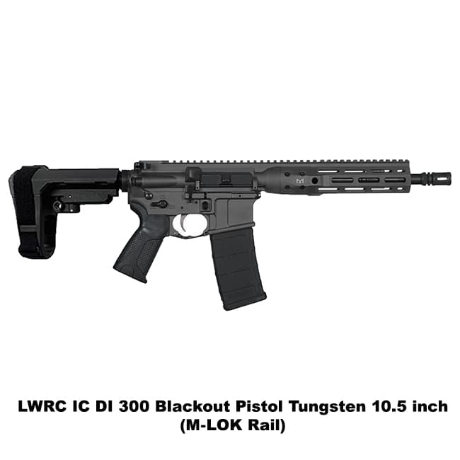 LWRC IC DI 300 Blackout Pistol Tungsten - Image 1