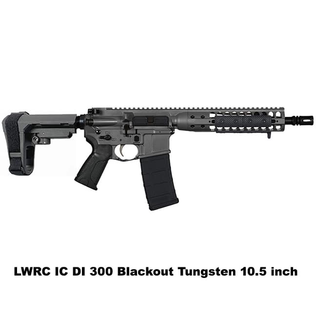 LWRC IC DI 300 Blackout Pistol Tungsten - Thumbnail 3