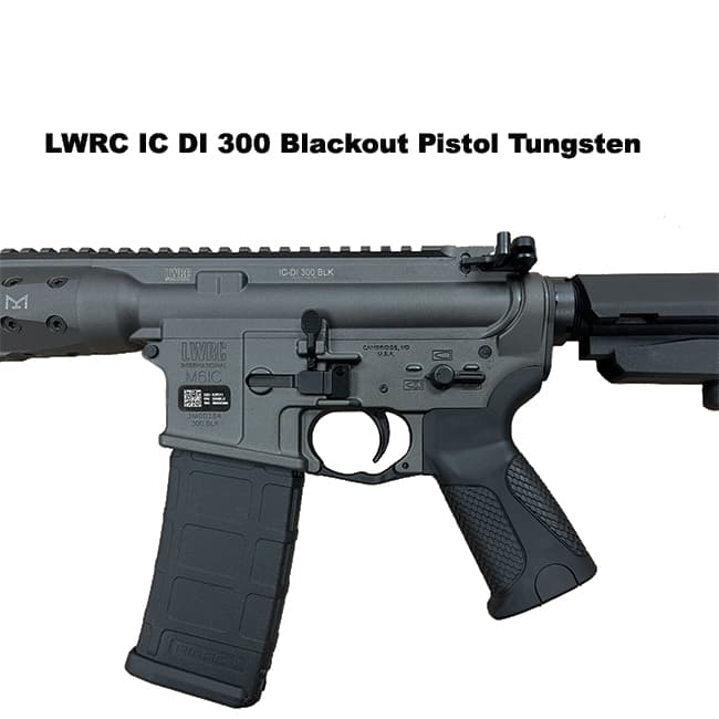 LWRC IC DI 300 Blackout Pistol Tungsten - Thumbnail 5
