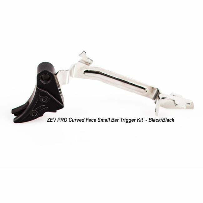 ZEV PRO Curved Face Small Bar Trigger Kit – (Blk/Blk) - Thumbnail 1