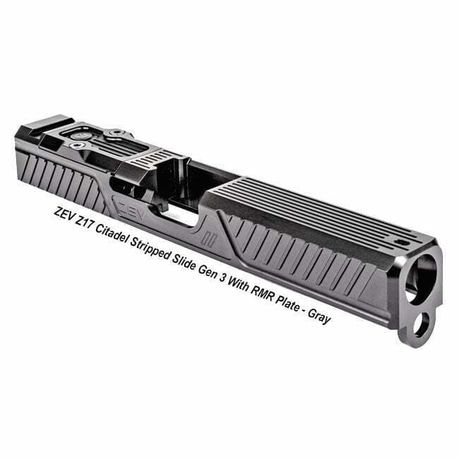 ZEV Z17 Citadel Stripped Slide Gen 3 With RMR Plate – (Gray) - Image 1