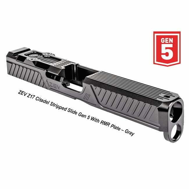 ZEV Z17 Citadel Stripped Slide Gen 5 With RMR Plate – (Gray) - Image 1