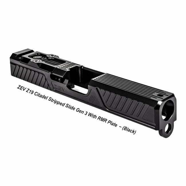 ZEV Z19 Citadel Stripped Slide Gen 3 With RMR Plate – (Black) - Thumbnail 1