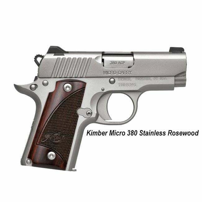 Kimber Micro 380 Stainless Rosewood - Image 1