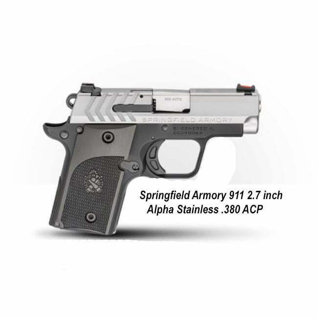 Springfield Armory 911 2.7" Alpha Stainless .380 ACP - Thumbnail 1