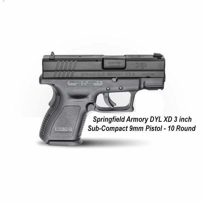 Springfield Armory DYL XD 3" Sub-Compact 9mm Pistol (10 Round) - Thumbnail 1