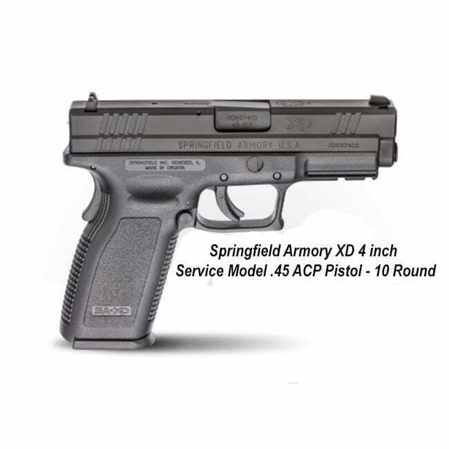 Springfield Armory XD 4" Service Model .45 ACP Pistol (10 Round) - Thumbnail 1