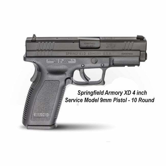 Springfield Armory XD 4" Service Model 9mm Pistol (10 Round) - Thumbnail 1