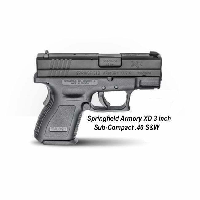 Springfield Armory XD 3 inch Sub-Compact .40 S&W Pistol - Thumbnail 1