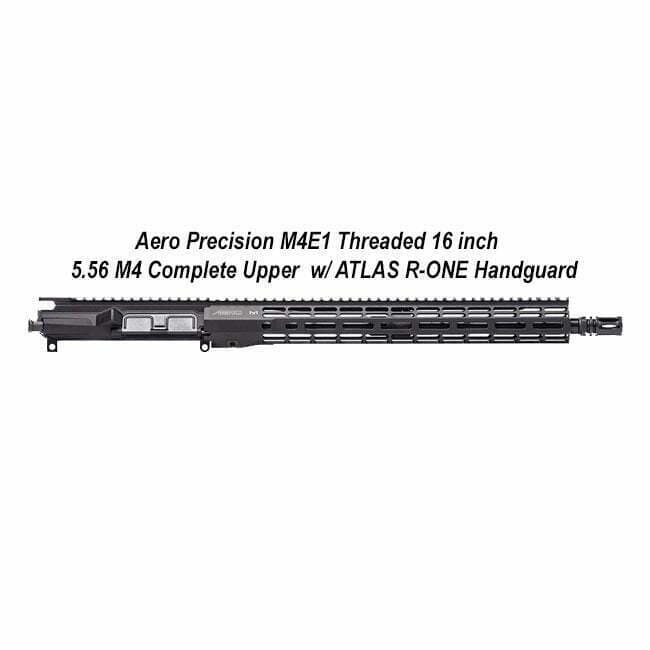 AERO Precision M4E1 Threaded 16" 5.56 M4 Complete Upper w/ATLAS R-ONE Handguard - Thumbnail 1