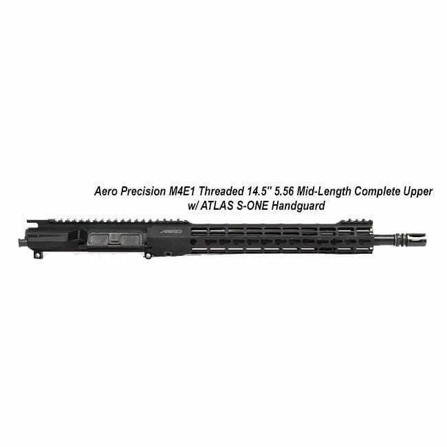 AERO Precision M4E1 Threaded 14.5" 5.56 Mid-Length Complete Upper w/ ATLAS S-ONE Handguard - Thumbnail 1
