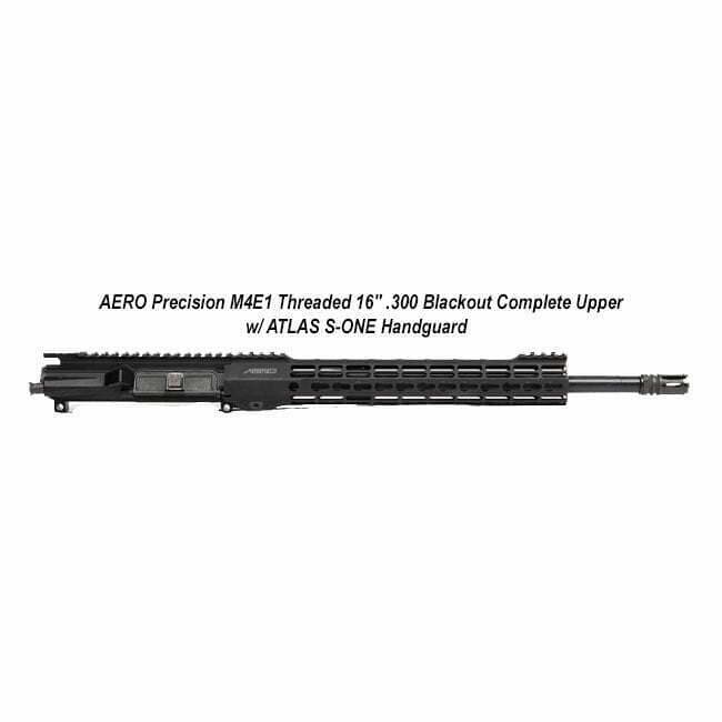 AERO Precision M4E1 Threaded 16" .300 Blackout Complete Upper w/ ATLAS S-ONE Handguard - Thumbnail 1