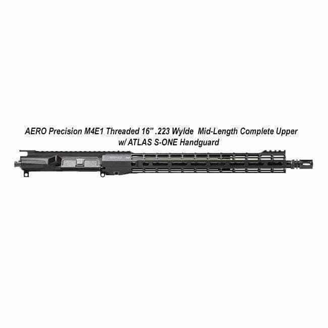 AERO Precision M4E1 Threaded 16" .223 Wylde Mid-Length Complete Upper w/ ATLAS S-ONE Handguard - Thumbnail 1