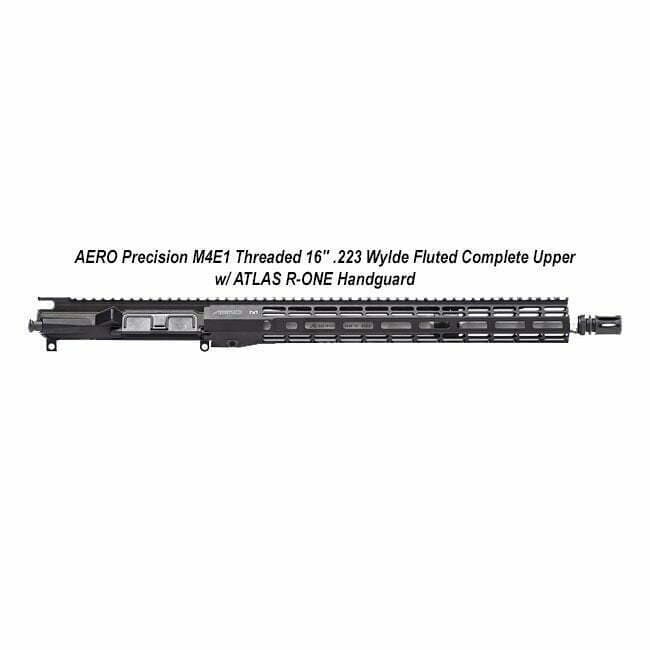 AERO Precision M4E1 Threaded 16" .223 Wylde Fluted Complete Upper w/ ATLAS R-ONE Handguard - Thumbnail 1