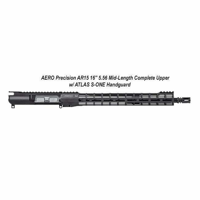 AERO Precision AR15 16" 5.56 Mid-Length Complete Upper w/ ATLAS S-ONE Handguard - Thumbnail 1