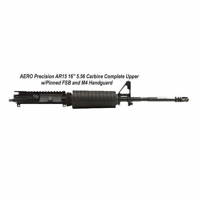 AERO Precision AR15 16" 5.56 Carbine Complete Upper w/Pinned FSB and M4 Handguard - Thumbnail 1