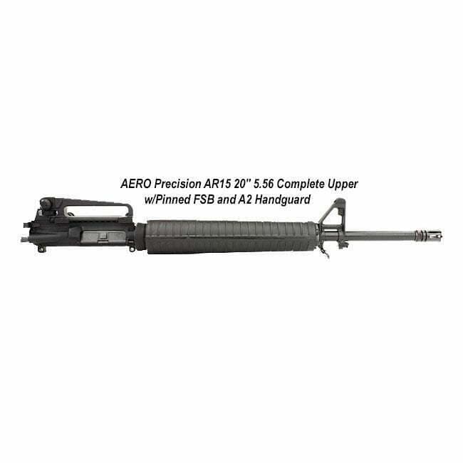 AERO Precision AR15 20" 5.56 Complete Upper w/Pinned FSB and A2 Handguard - Thumbnail 1