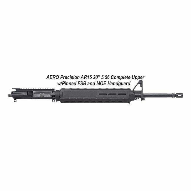 AERO Precision AR15 20" 5.56 Complete Upper w/Pinned FSB and MOE Handguard - Image 1