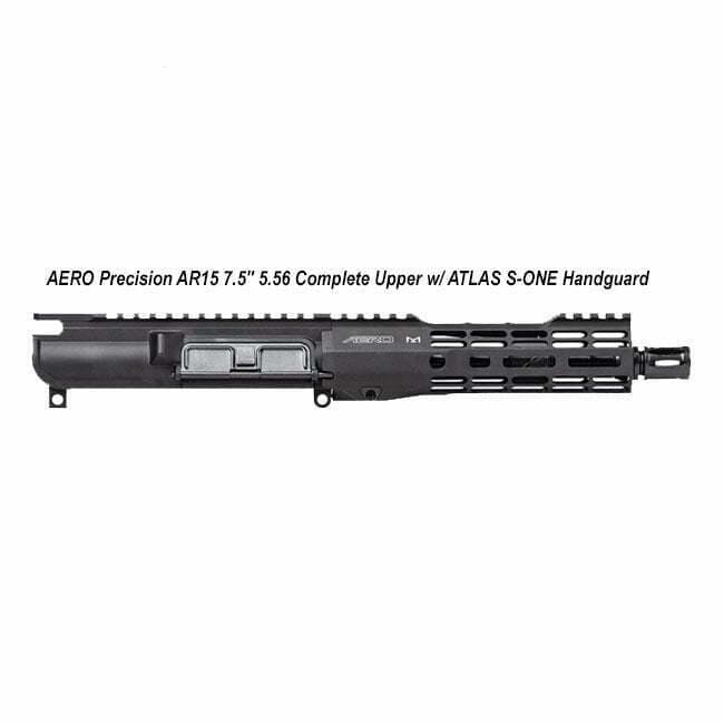 AERO Precision AR15 7.5" 5.56 Complete Upper w/ ATLAS S-ONE Handguard - Thumbnail 1