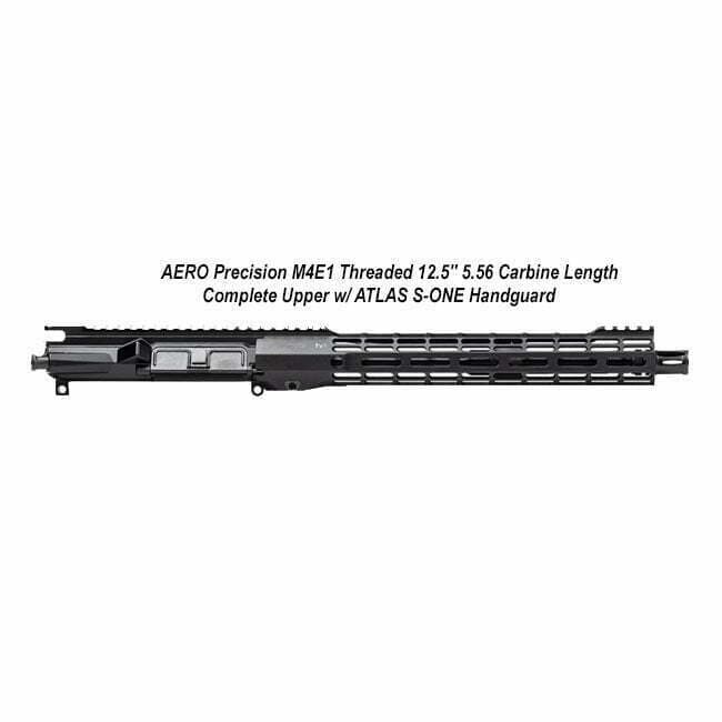 AERO Precision M4E1 Threaded 12.5" 5.56 Complete Upper w/ ATLAS S-ONE Handguard - Thumbnail 1