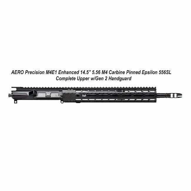 AERO Precision M4E1 Enhanced 14.5" 5.56 M4 Carbine Pinned Epsilon 556SL Complete Upper w/Gen 2 Handguard - Thumbnail 1