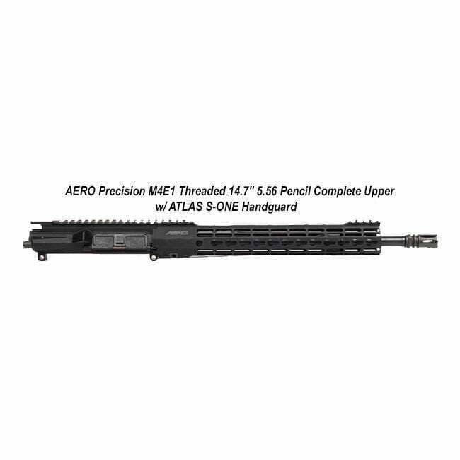 AERO Precision M4E1 Threaded 14.7" 5.56 Pencil Complete Upper w/ ATLAS S-ONE Handguard - Thumbnail 1