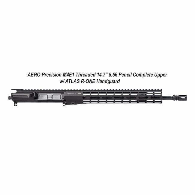 AERO Precision M4E1 Threaded 14.7" 5.56 Pencil Complete Upper w/ ATLAS R-ONE Handguard - Thumbnail 1