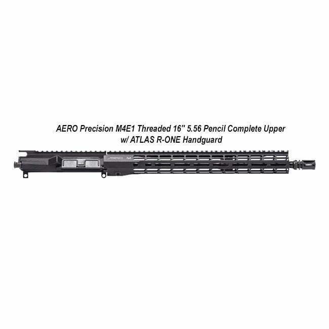 AERO Precision M4E1 Threaded 16" 5.56 Pencil Complete Upper w/ ATLAS R-ONE Handguard - Thumbnail 1