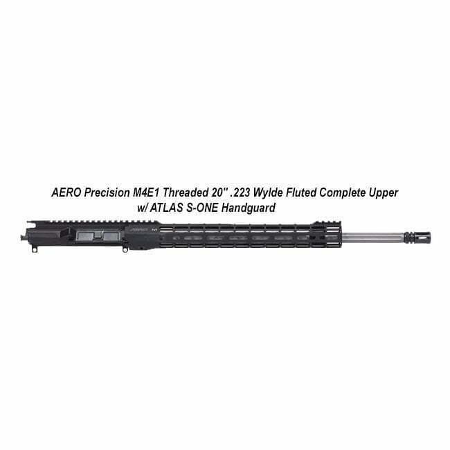 AERO Precision M4E1 Threaded 20" .223 Wylde Fluted Complete Upper w/ ATLAS S-ONE Handguard - Thumbnail 1