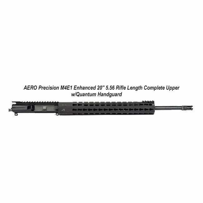 AERO Precision M4E1 Enhanced 20" 5.56 Rifle Length Complete Upper w/Quantum Handguard - Thumbnail 1