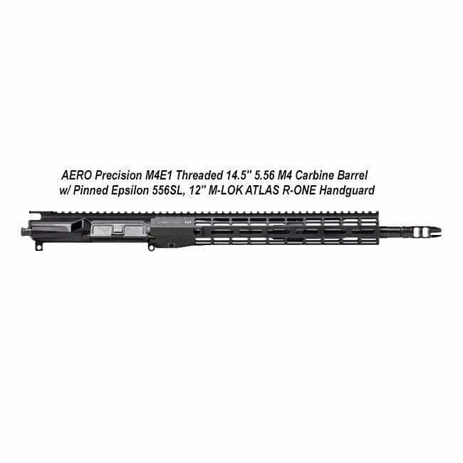 AERO Precision M4E1 Threaded 14.5" 5.56 M4 Carbine Barrel w/ Pinned Epsilon 556SL 12" M-LOK ATLAS R-ONE Handguard - Thumbnail 1