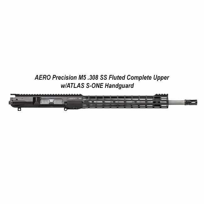 AERO Precision M5 .308 SS Fluted Complete Upper w/ATLAS S-ONE Handguard - Image 1