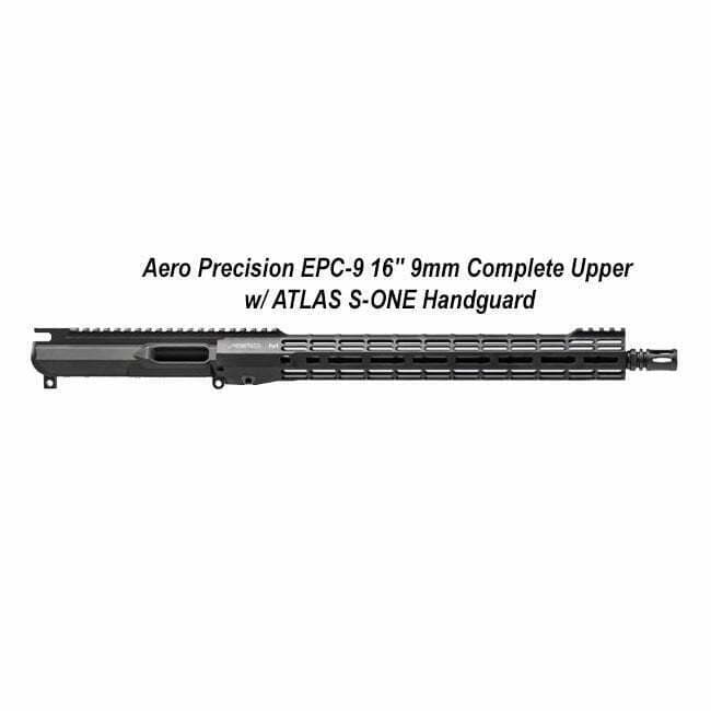 Aero Precision EPC-9 16" 9mm Complete Upper w/ ATLAS S-ONE Handguard - Thumbnail 1