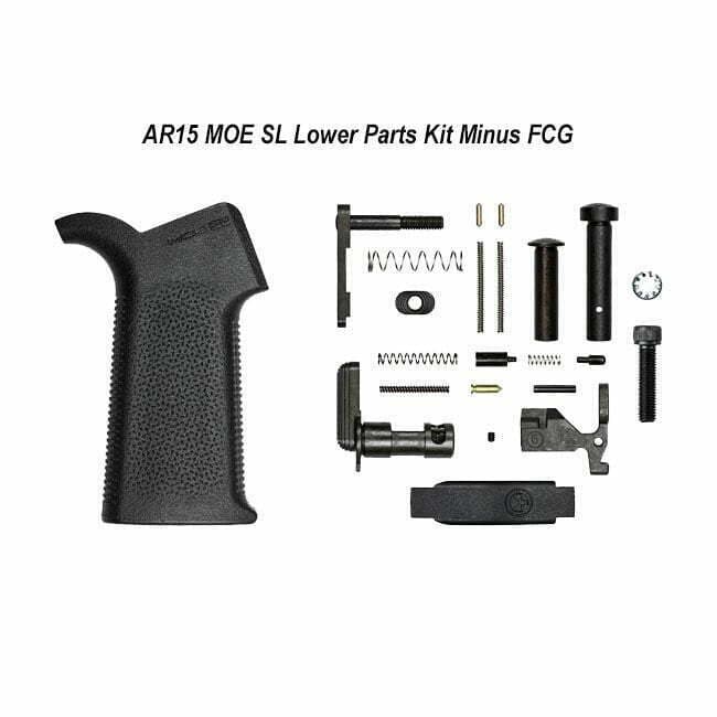 AERO Precision AR15 MOE-SL Lower Parts Kit Minus FCG - Thumbnail 1