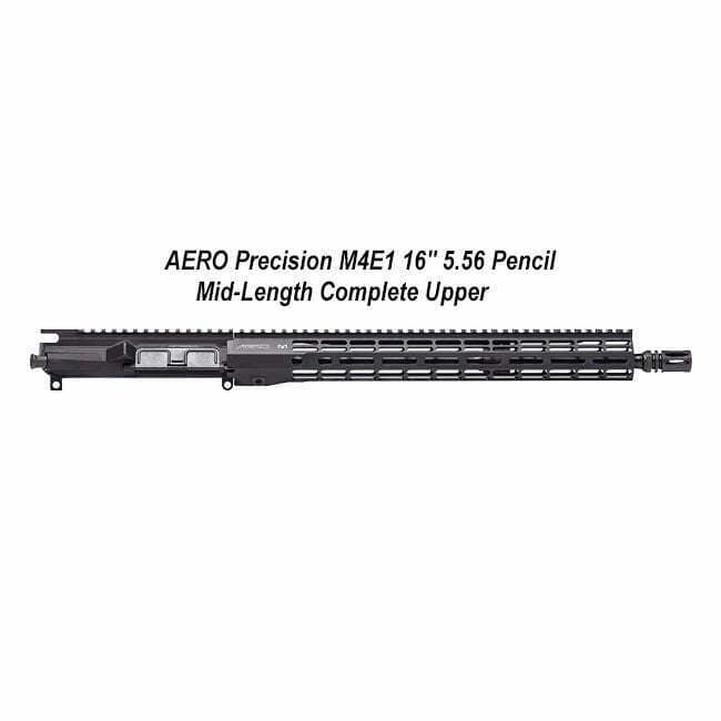 AERO Precision M4E1 16" 5.56 Pencil Mid-Length Complete Upper w/ATLAS R-One Handguard - Thumbnail 1
