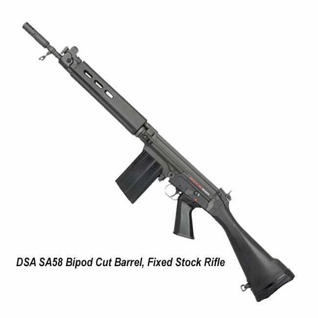 DSA SA58 Bipod Cut Barrel, Fixed Stock Rifle - Image 1