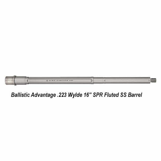 Ballistic Advantage .223 Wylde 16" SPR Fluted SS Barrel - Thumbnail 1