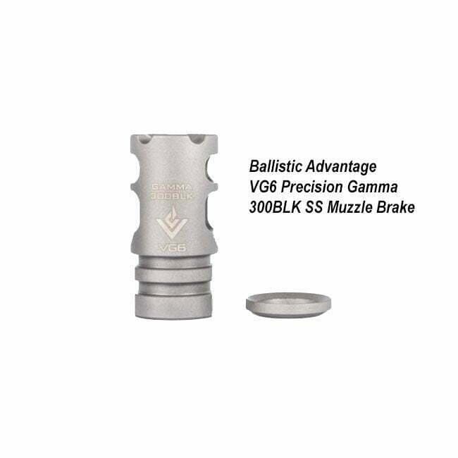 Ballistic Advantage VG6 Precision Gamma 300BLK SS Muzzle Brake - Thumbnail 1