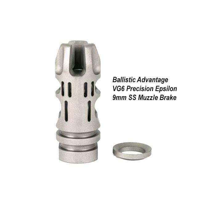 Ballistic Advantage VG6 Precision Epsilon 9mm SS Muzzle Brake - Thumbnail 2