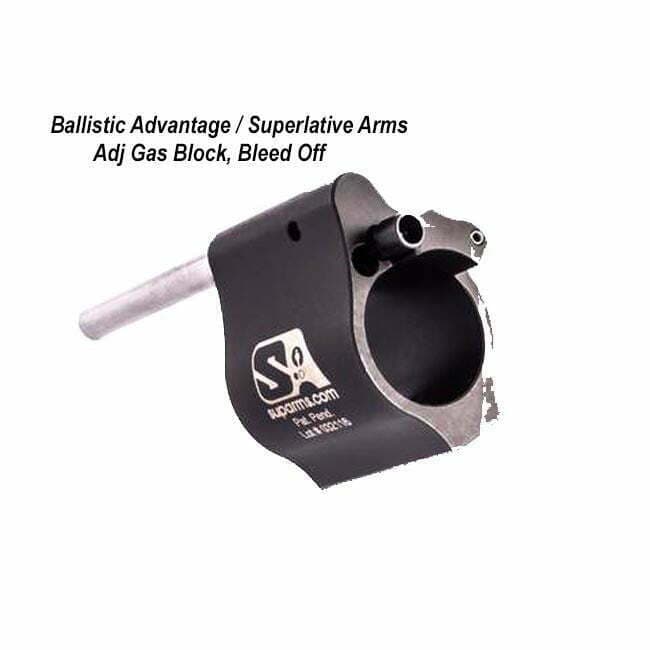 Ballistic Advantage / Superlative Arms Adj Gas Block, Bleed Off - Thumbnail 1