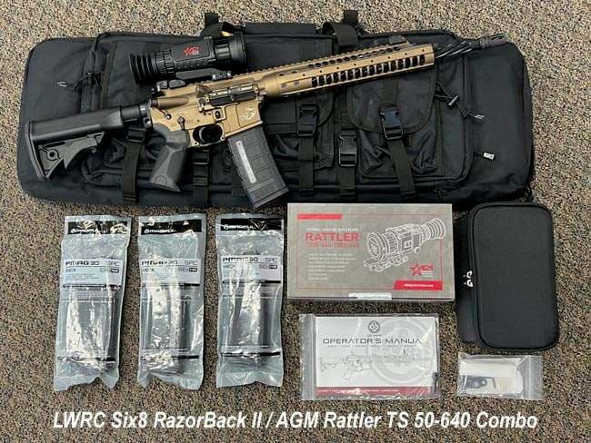LWRC SIX8 RAZORBACK 2 - AGM RATTLER V2 50-640 Combo - Thumbnail 1