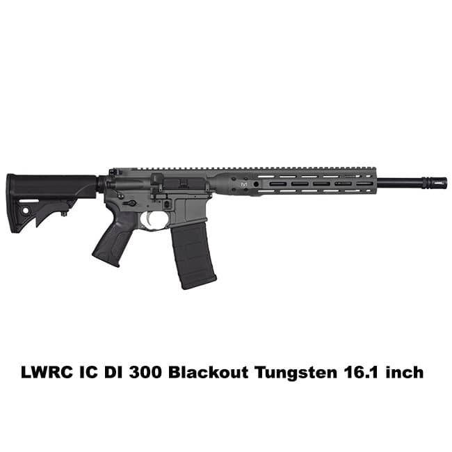 LWRC IC DI 300 Blackout Tungsten - Thumbnail 1
