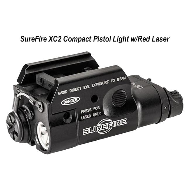 SureFire XC2 Compact Pistol Light w/Red Laser - Thumbnail 1